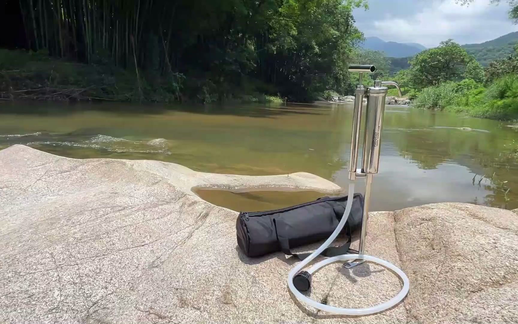 4升/分钟大流量!应急救灾团队连排净水器,净易户外便携式小分队净水器