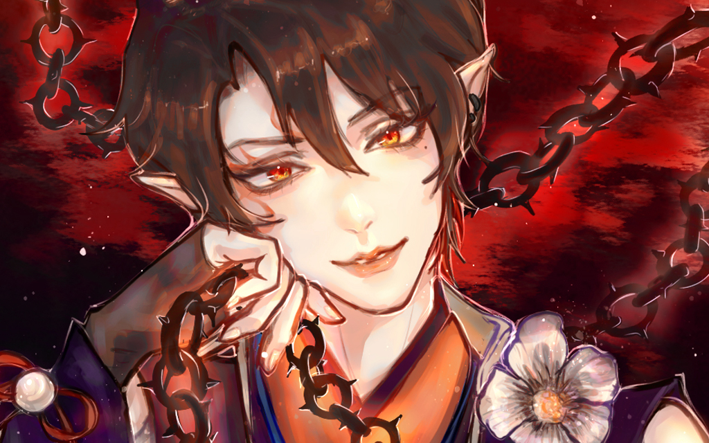 【阴阳师鬼童丸】一个平平无奇的花合战皮肤大头