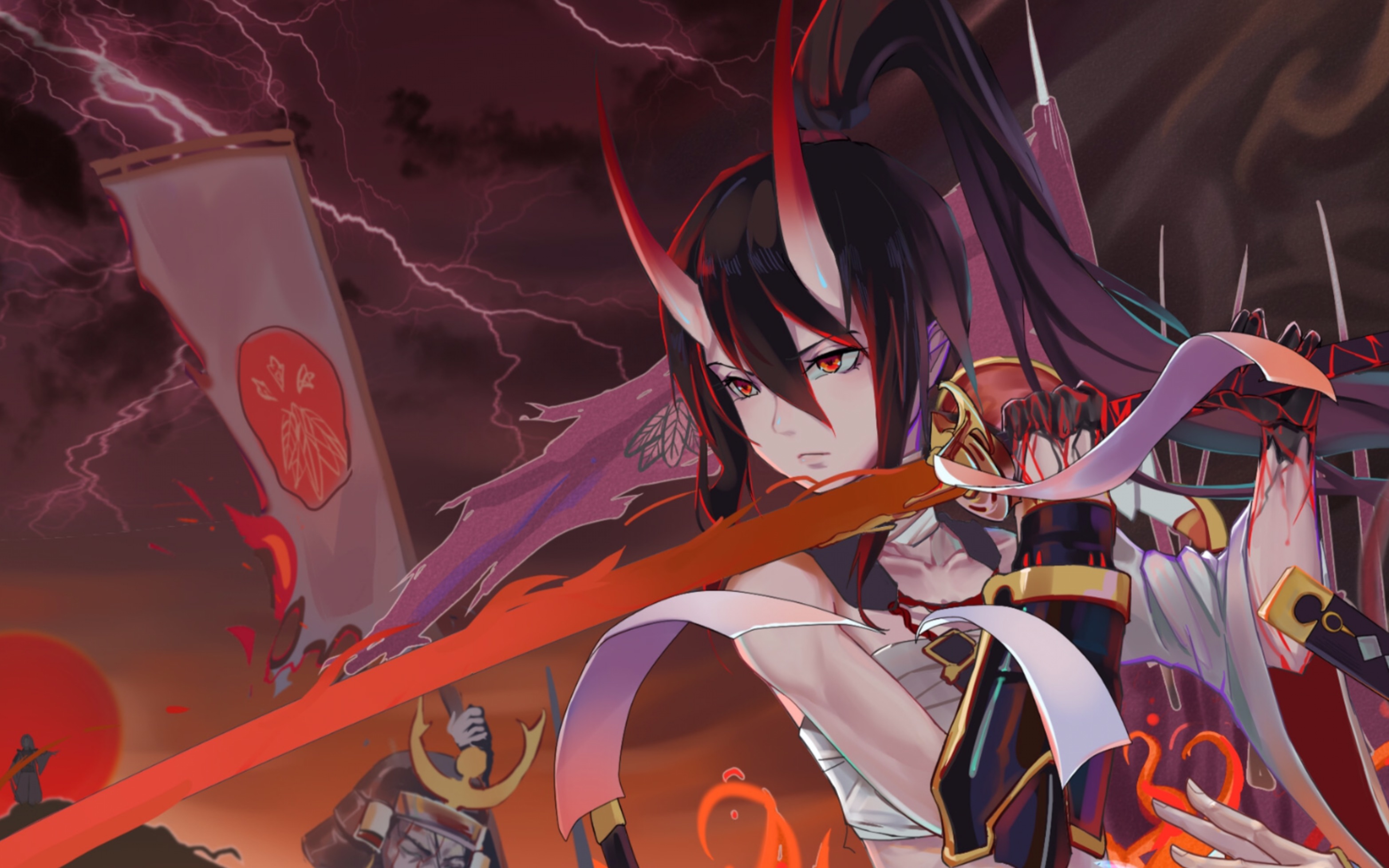 妖刀x鬼切【动态抽奖免费做甲方】绘画x动画【肃清大江山】练习_哔哩