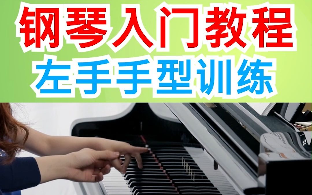 【儿童学习钢琴】 左手手型训练