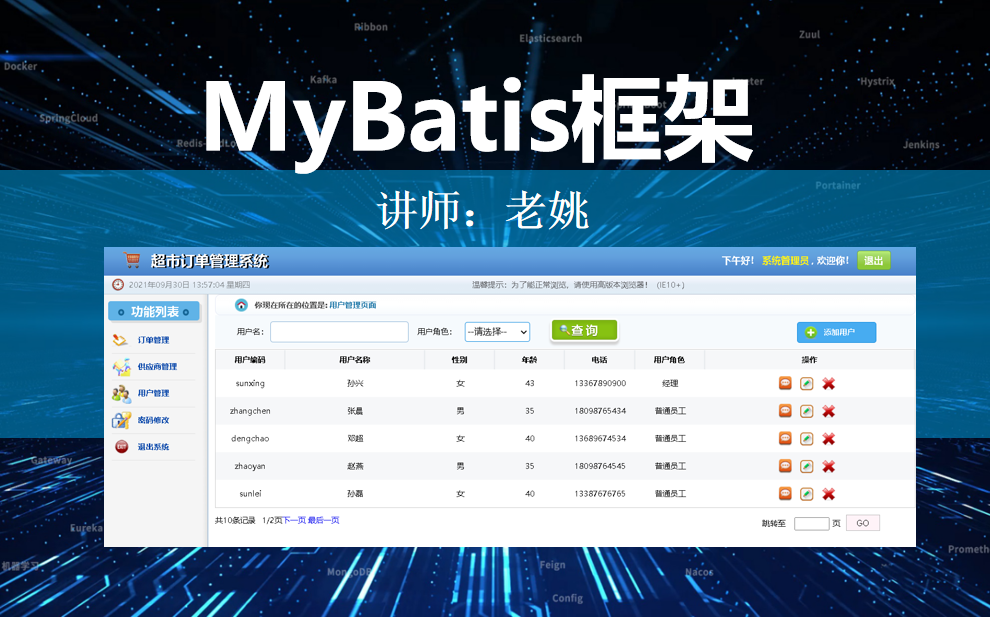 【框架专题一】MyBatis框架实现超市管理系统项目(Dao层)哔哩哔哩bilibili