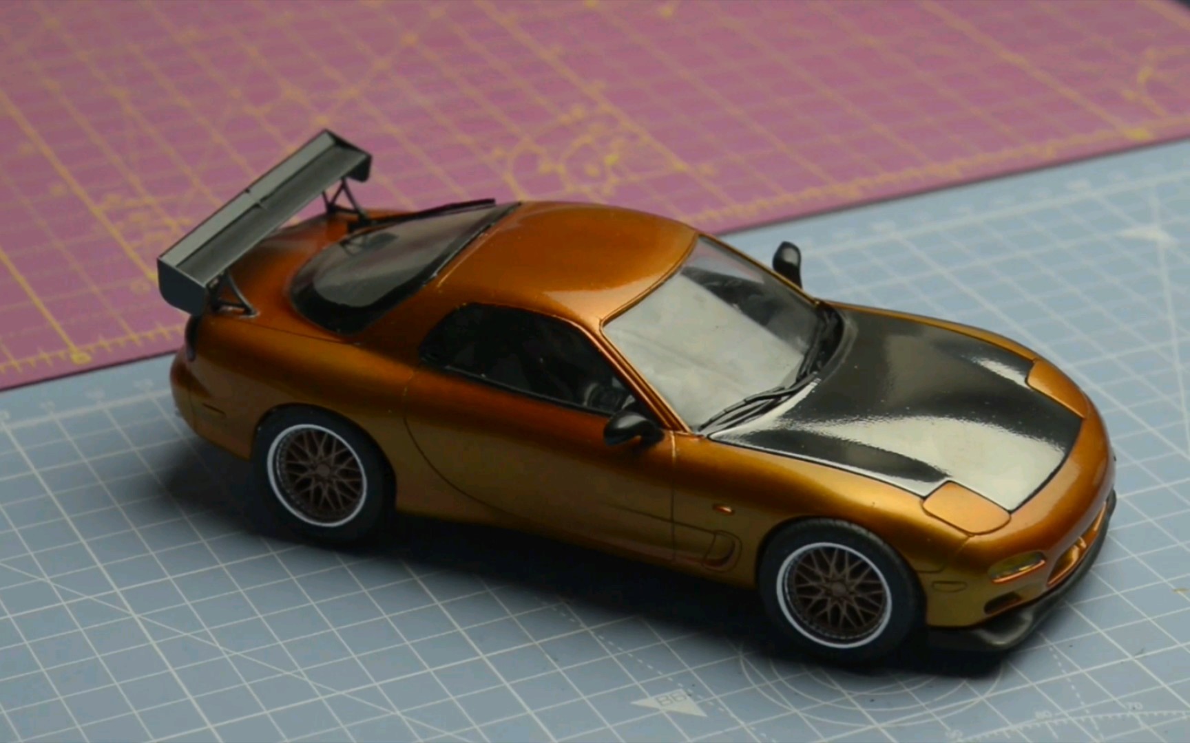 【搬运】田宫 1/24 马自达 mazda rx-7 fd 民用车模制作过程