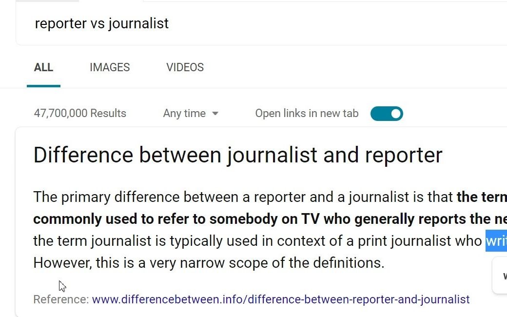 [图]【词汇辨析10--记者】reporter vs journalist 新闻报道者与新闻记者 英语词汇