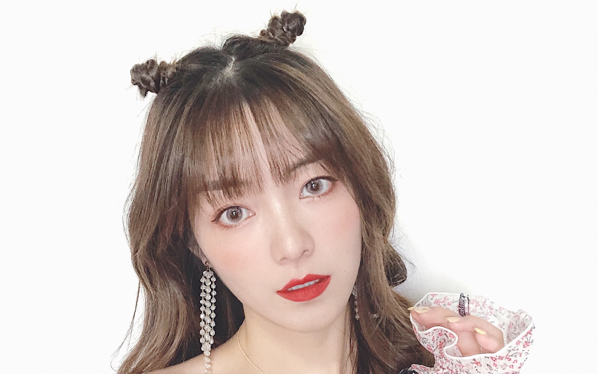 减龄少女编发教程卖萌必备龙角辫可爱啾啾头微卷发