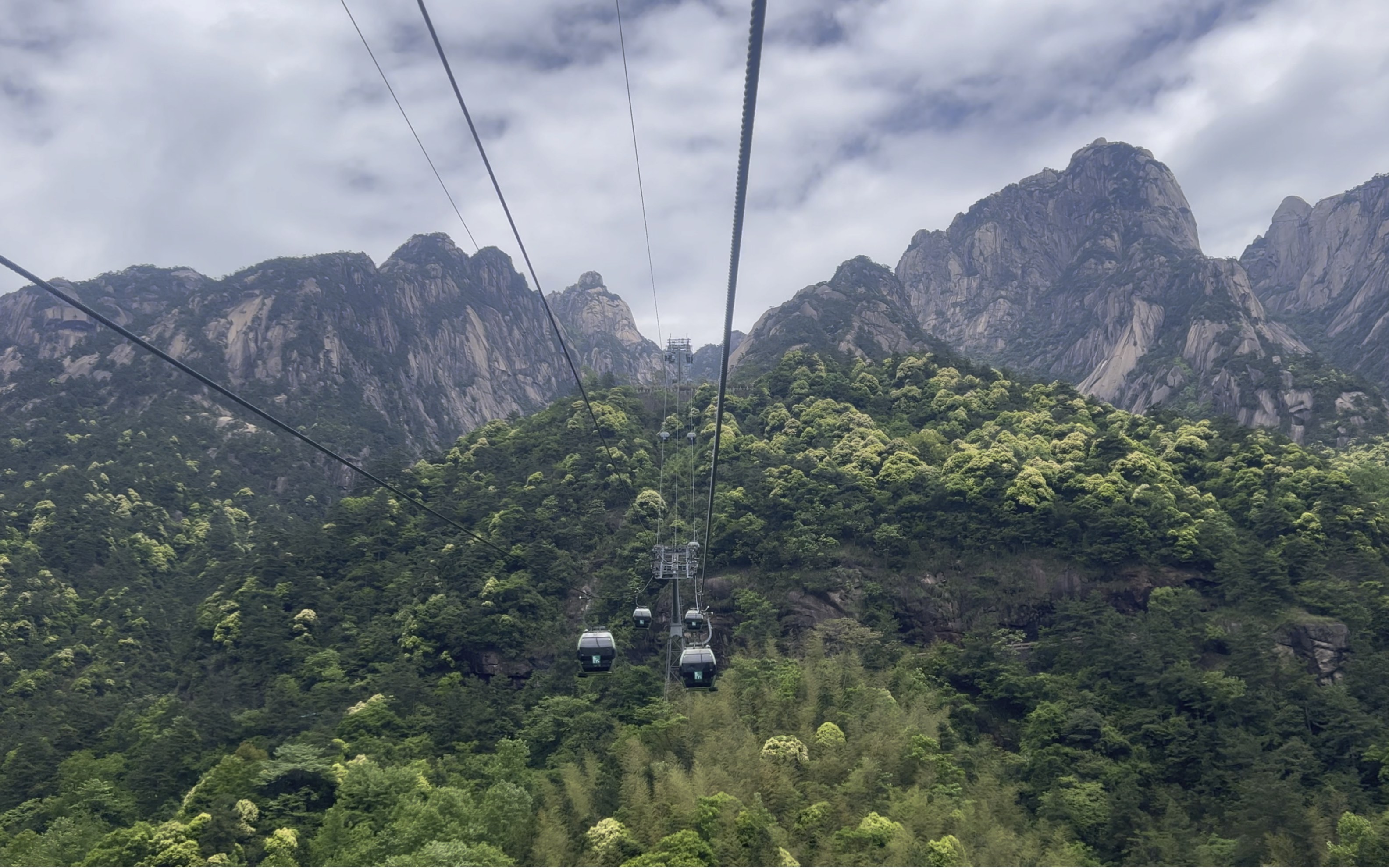 【4k】黄山玉屏索道上山全程12分22秒