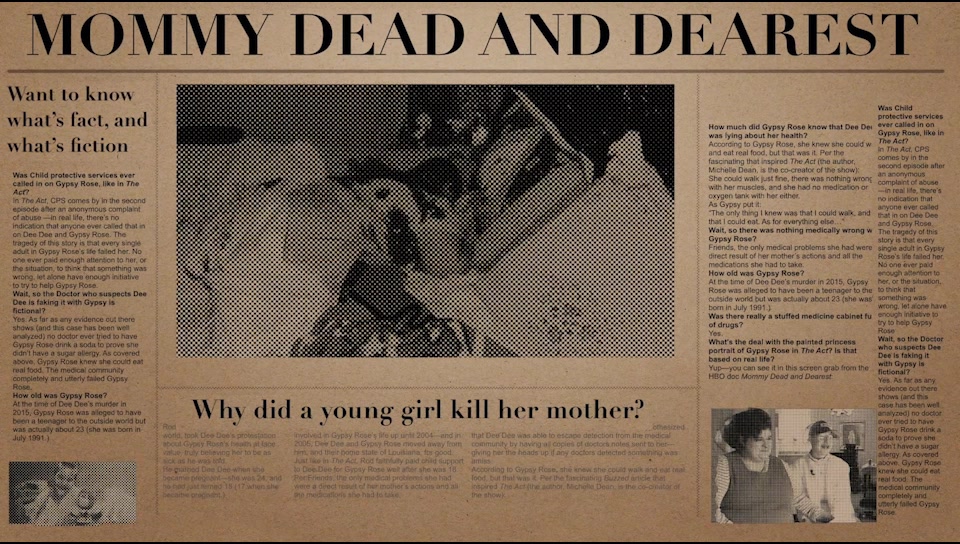 恶行theactgypsyrose弑母案纪录片混剪再创作