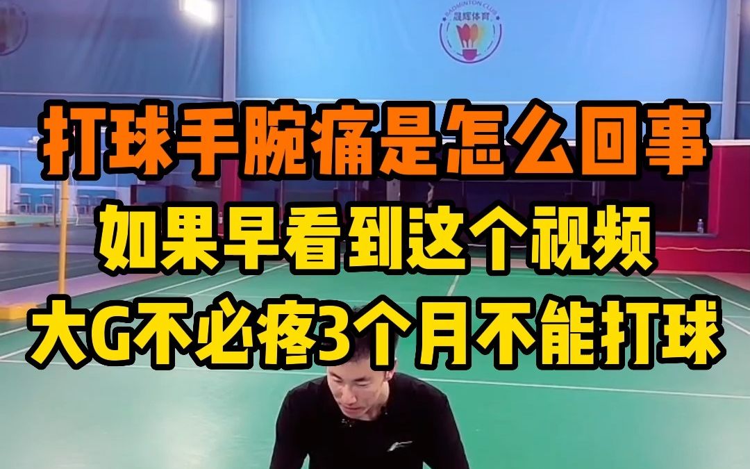 打羽毛球手腕痛是怎么回事?刘辉教练教你这两个动作导致手腕疼!已经疼的和还没疼的一定要认真看哔哩哔哩bilibili