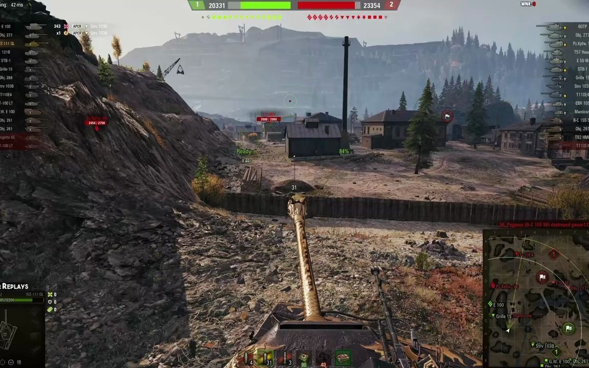 坦克世界wz111麒麟11杀法丁