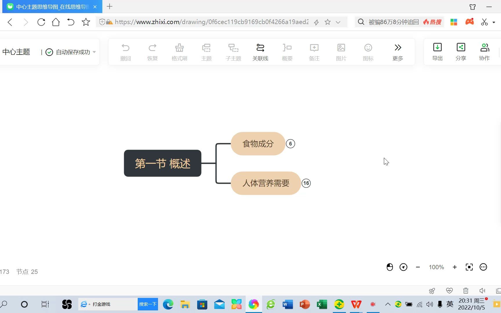 [思维导图一起背]营养与食品卫生学 第一章第一节概述哔哩哔哩bilibili