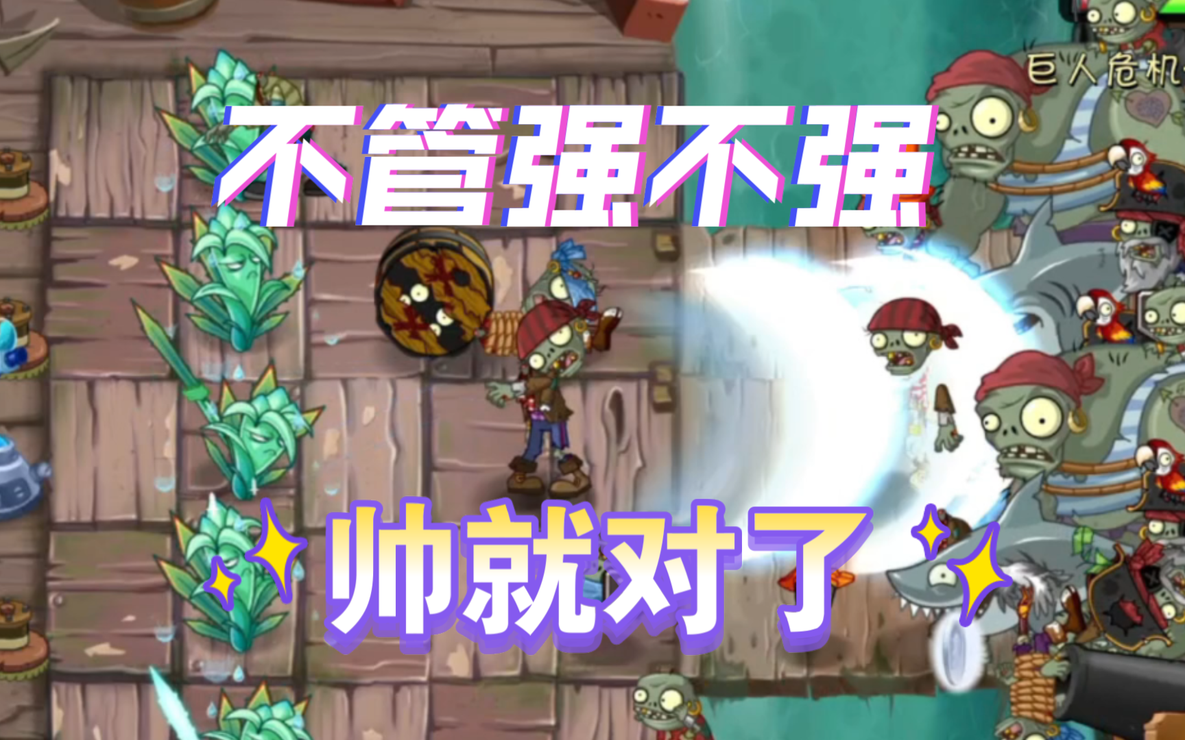 学会剑气的龙舌兰是真的帅pvz2