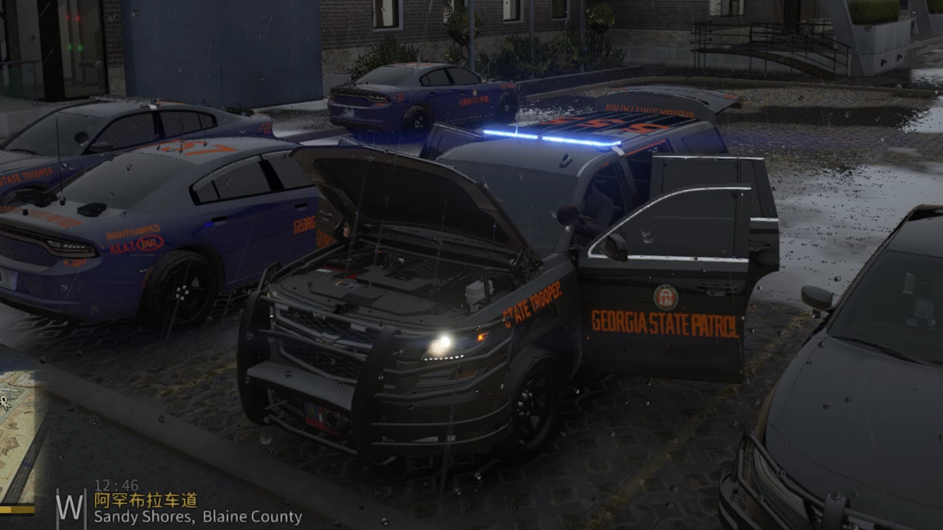 suv chevrolet police car(佐治亚州警-suv雪佛兰警车)