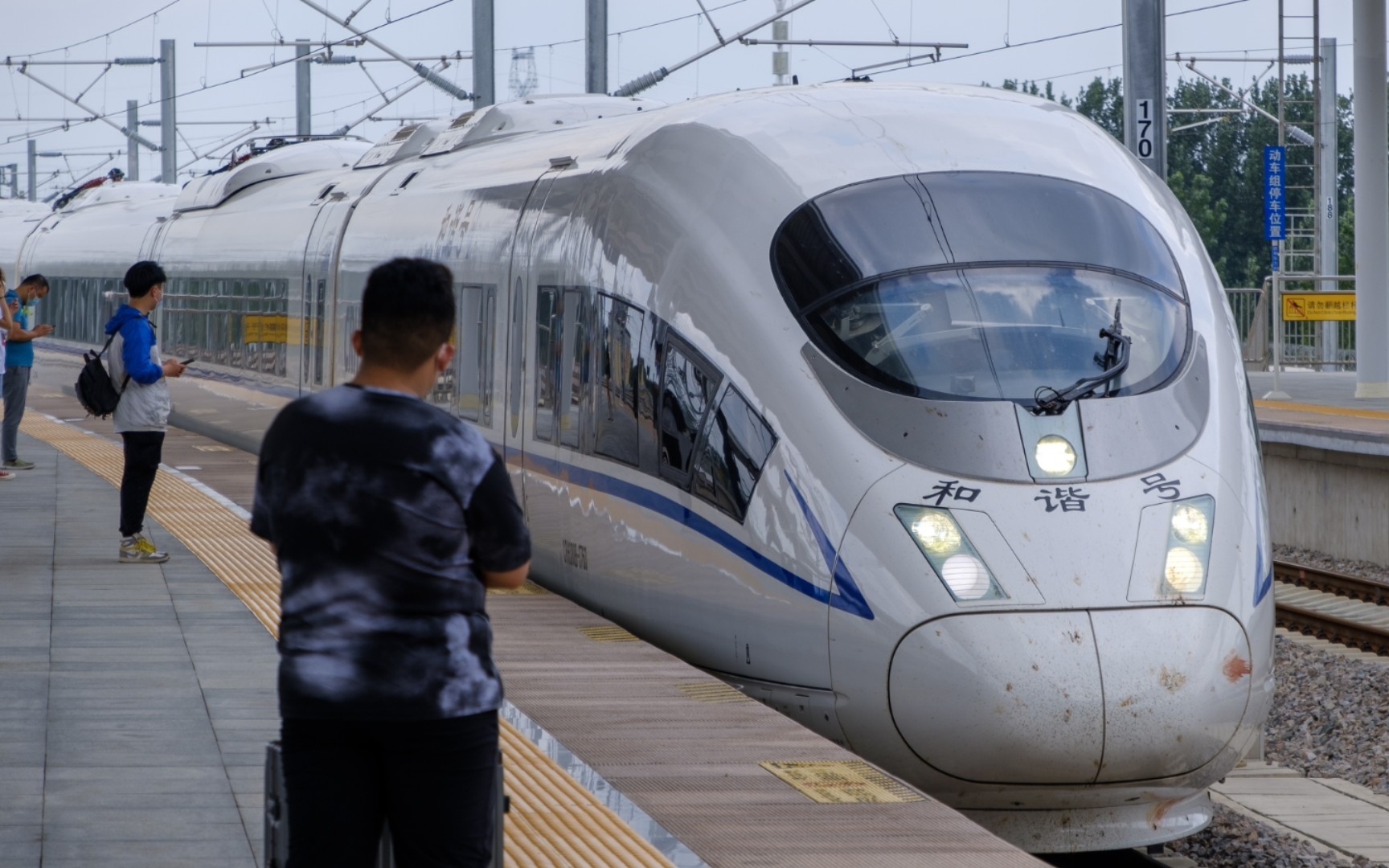 【高速动车】西安局crh380b-3763 3608重联担当g5570次列车临沂北站