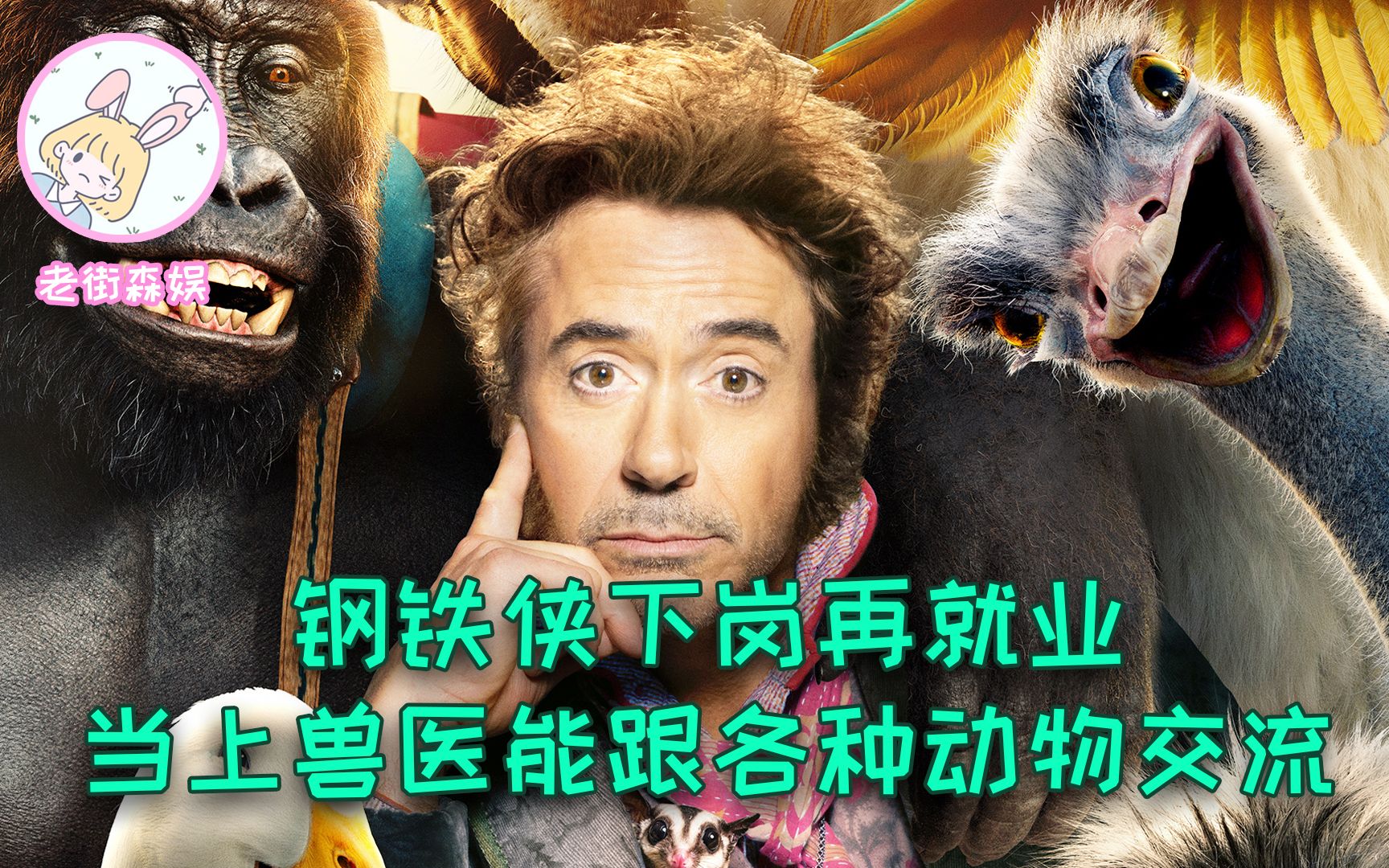 鋼鐵俠下崗再就業,當上獸醫能跟各種動物交流,連護士都是大猩猩