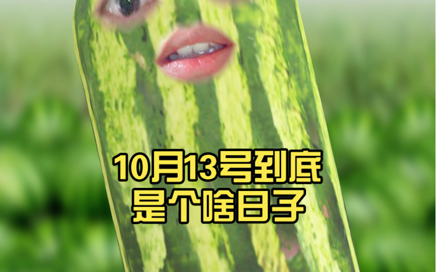 10月13号到底是个啥日子哔哩哔哩bilibili