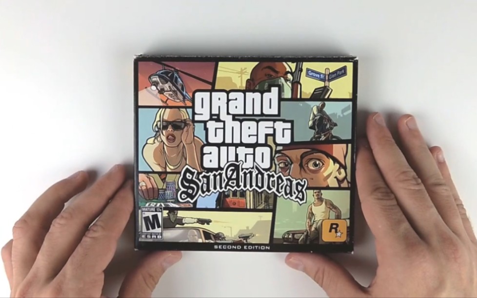 [图]【开箱】（侠盗猎车手：圣安地列斯）GTA：SA盒装PC版开箱展示！！（包含：安装光盘+手册+纸质地图）