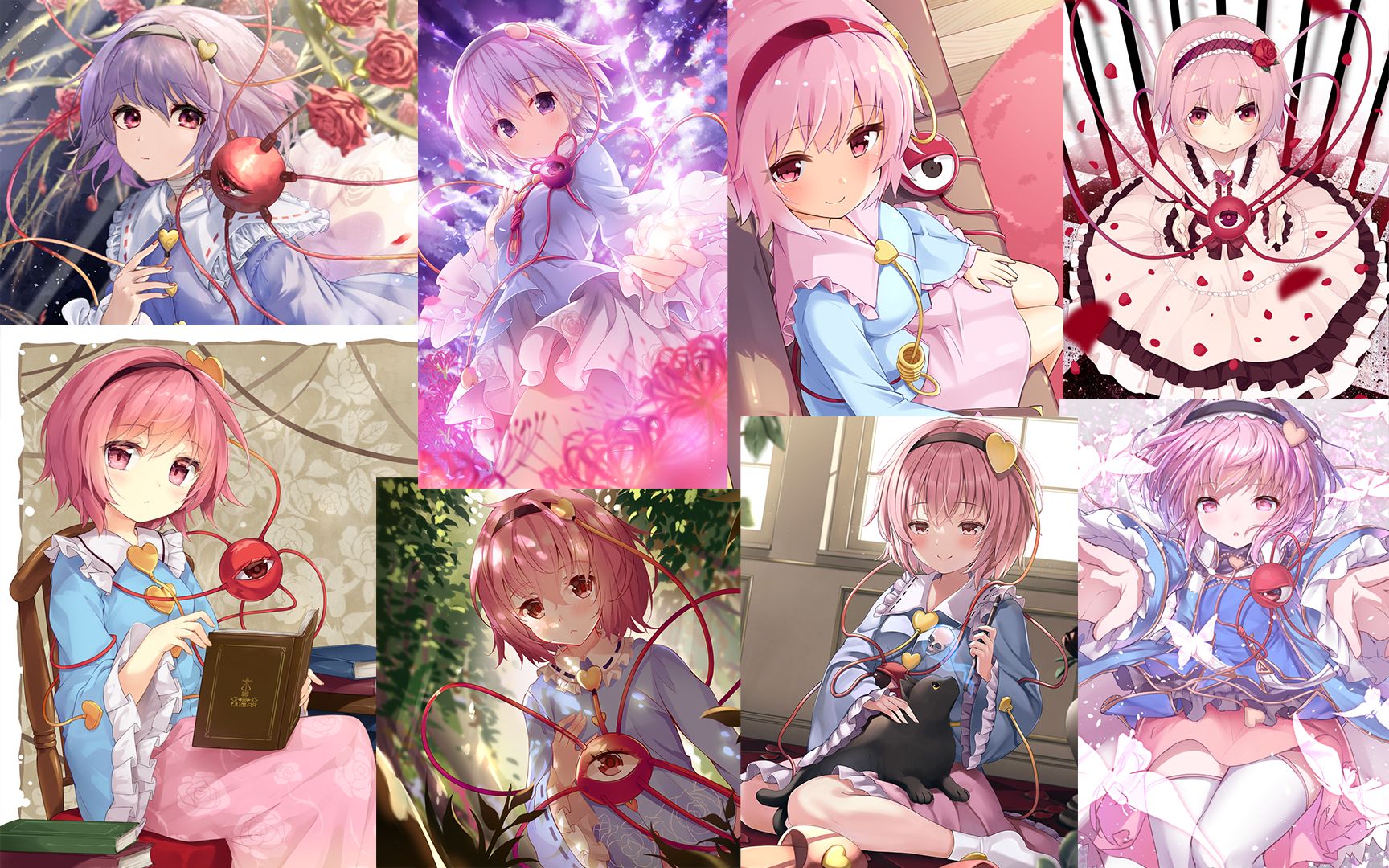 【古明地觉】80位画师 80种小五(part1)同一角色不同画师不同风格的