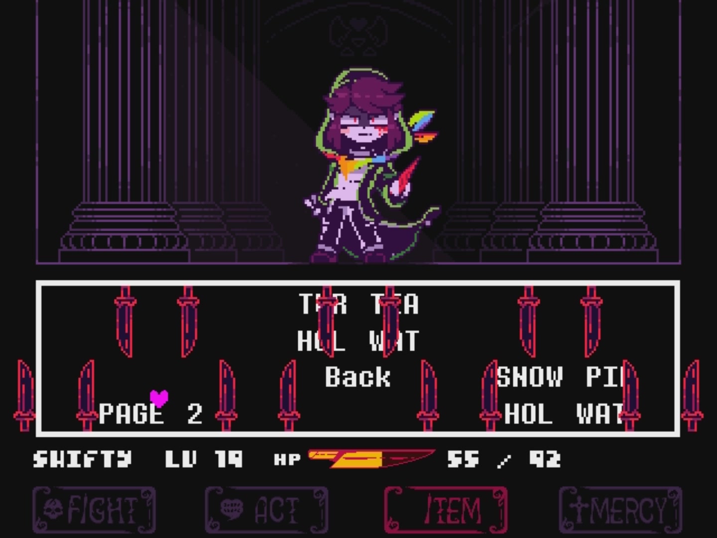 chara的特殊攻击故事错乱面对恶魔