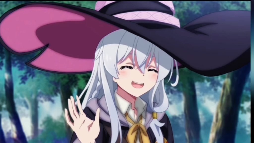 黄昏下有个可爱的魔女在挥舞着魔杖演奏着美丽的乐曲～这个可爱的魔女