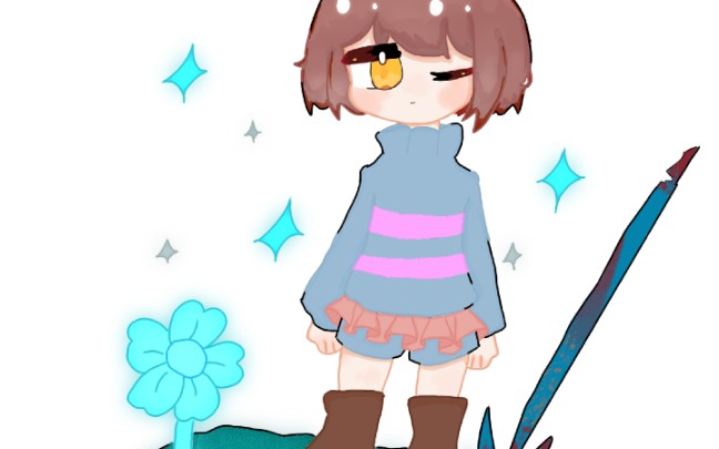 【undertale/指绘】穿芭蕾舞裙的屠杀福福_哔哩哔哩_bilibili