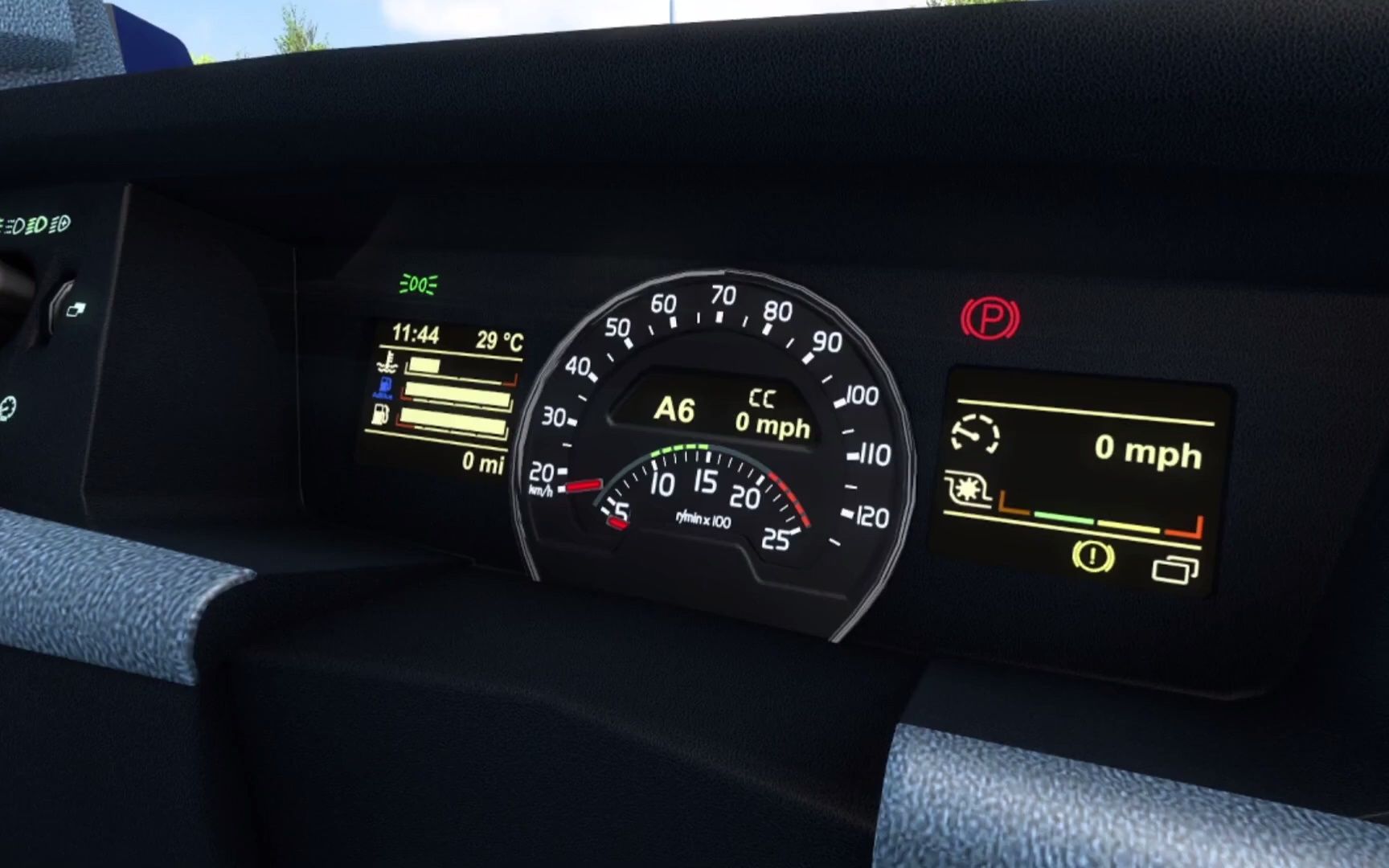 欧卡2Mod:改进的沃尔沃FH2012仪表盘 Volvo FH 2012 Improved Dashboard ETS2 MOD 1.43欧洲卡车模拟2