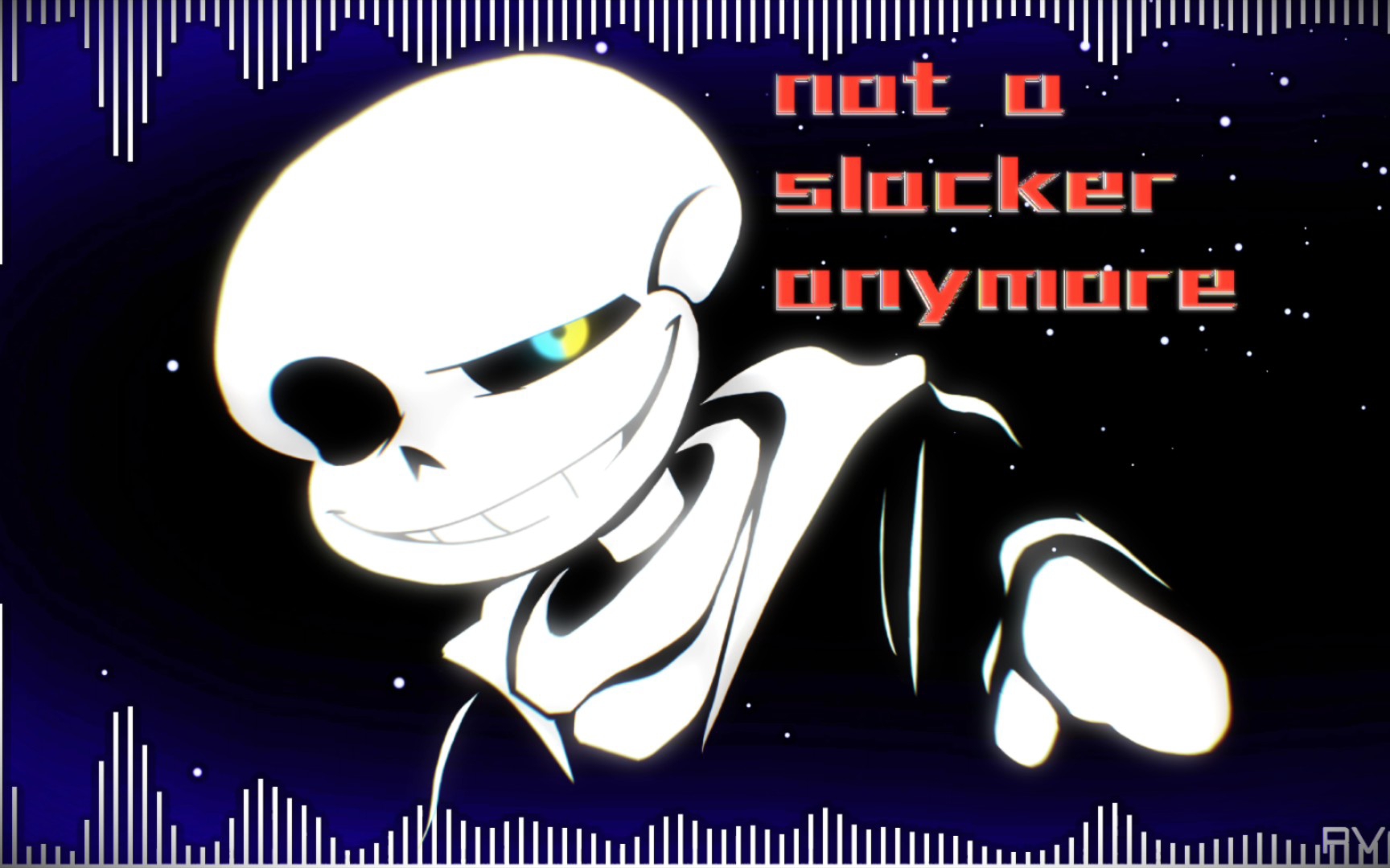 【undertale:last breath phase1:not a slacker anymore/指绘】不再