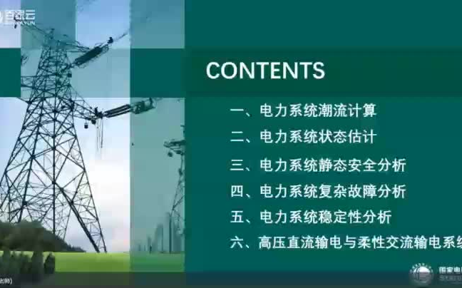 2022国家电网研究生现代电力系统分析导学课程(已完结)哔哩哔哩bilibili