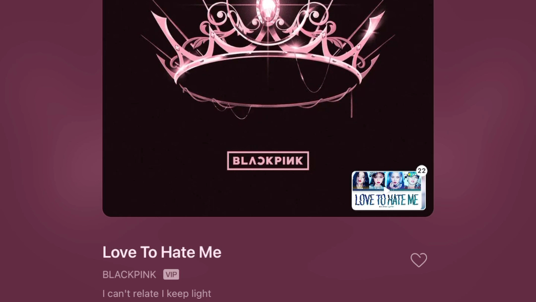 自用love to hate me录屏音乐