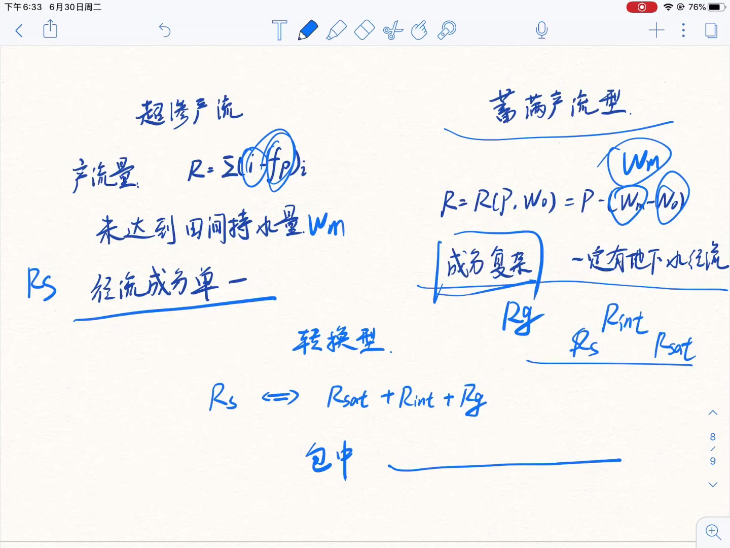 产汇流(五)超渗产流,蓄满产流,转换型产流哔哩哔哩bilibili