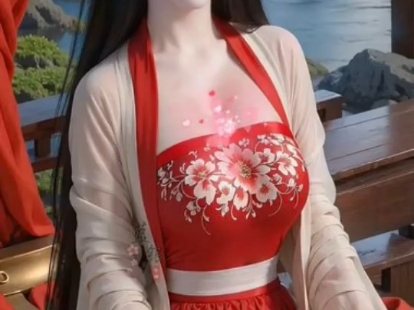 国风美少女!【古装红裙】