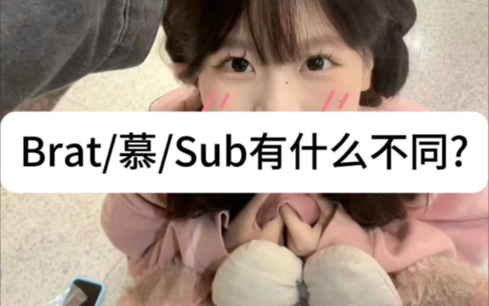 Brat 慕 Sub的区别是哔哩哔哩bilibili