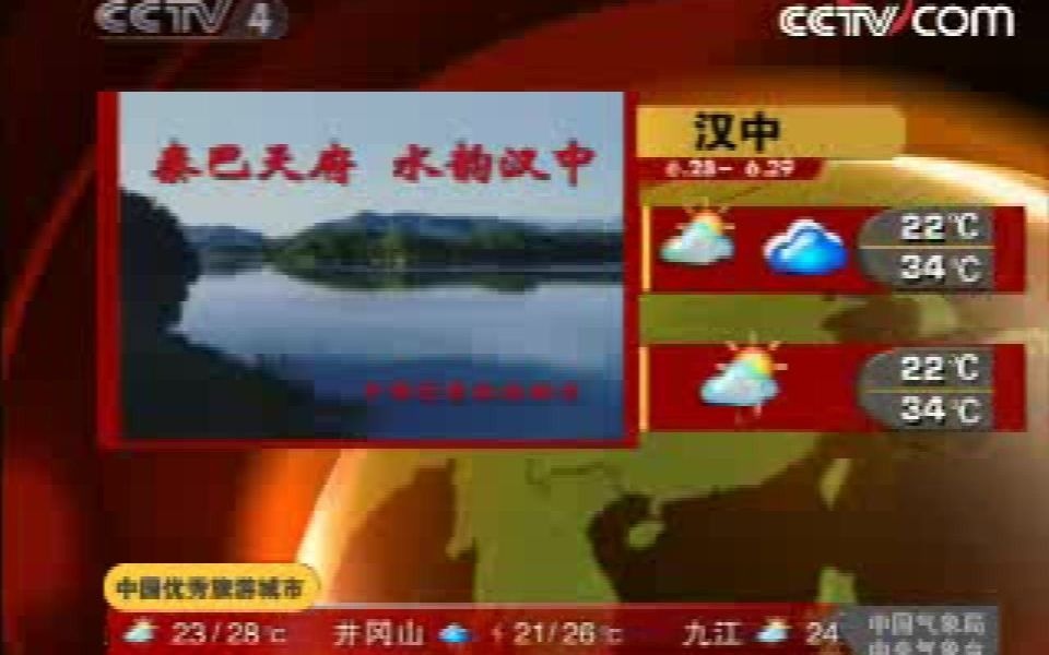 [图]2008年6月28日CCTV-4《中国新闻》开场/结尾+中间广告及天气预报