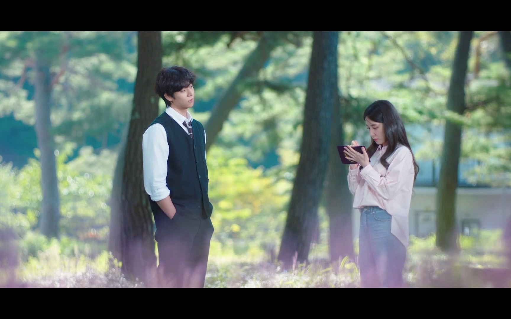 【无人岛的diva】朴恩斌&蔡钟协cut ep8-2 歪头站着看木荷眼神太绝了