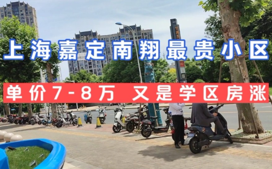 上海嘉定南翔镇华润中央公园单价78万,又是学区房,涨得太离谱了,半年就涨了150万哔哩哔哩bilibili