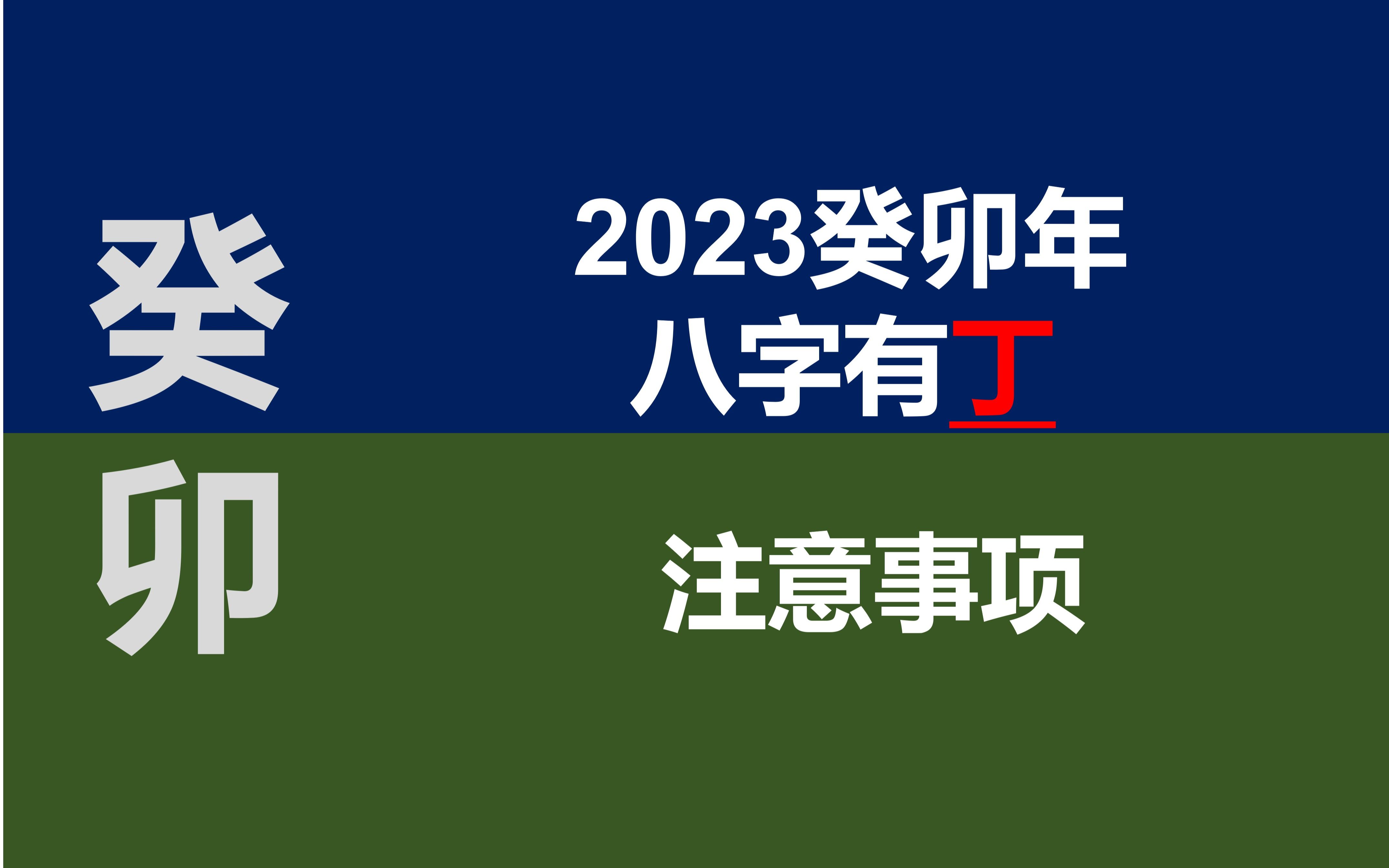 2023癸卯年八字有丁的人运势指南哔哩哔哩bilibili