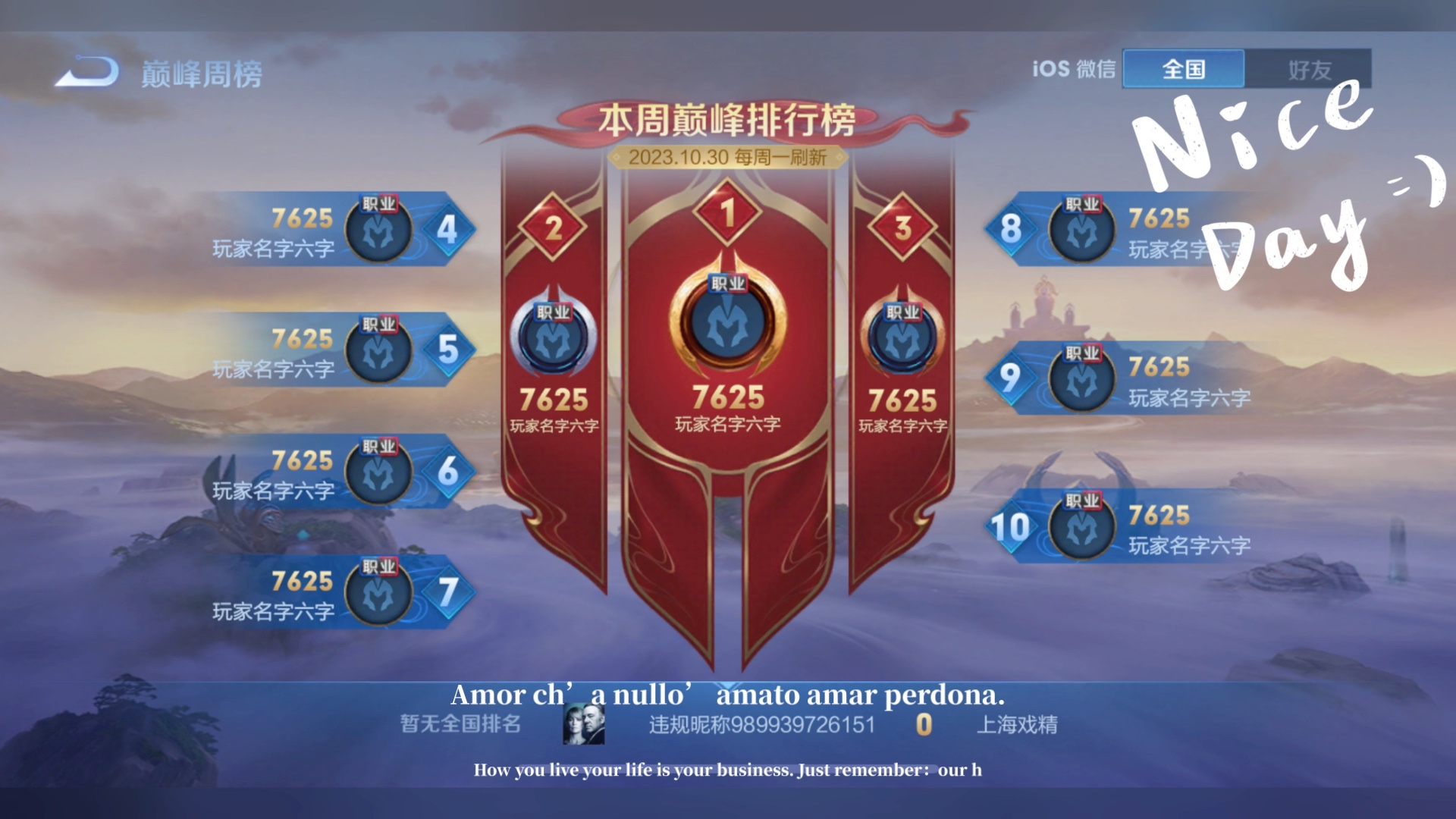 王者荣耀巅峰赛上限