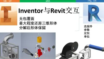 【BIM机械模型】Inventor与Revit交互/如何将Inventor的模型导入到Revit中