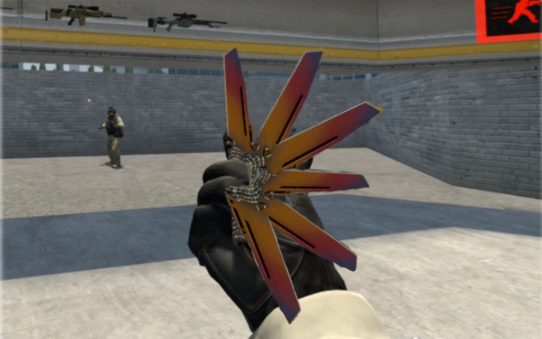 csgo也出了"风魔手里剑"?教你100%卡出系绳匕首检视花手bug!