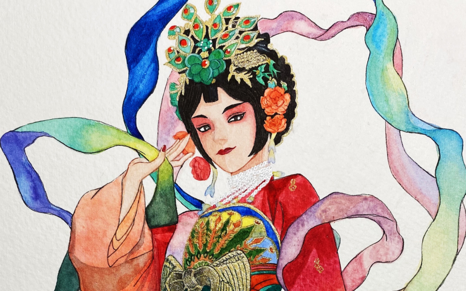 【水彩】商细蕊