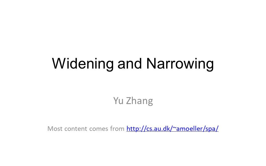 20220316程序分析Widening&Narrowing哔哩哔哩bilibili