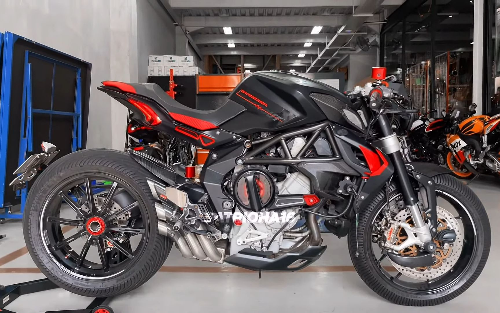 奥古斯塔 dragster 800改装qd排气声浪表现