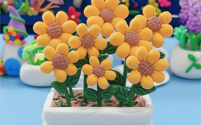 超轻粘土教程第51期:向日葵