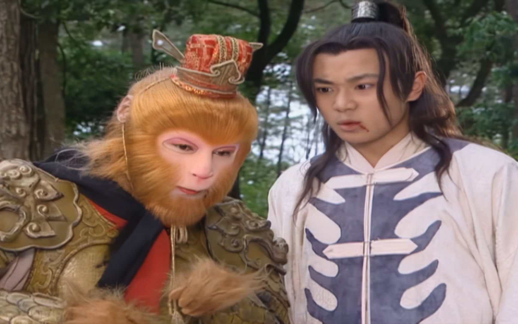 [ai修复]宝莲灯32集片段:观音菩萨施法救醒猴哥,沉香猴哥率众人打上