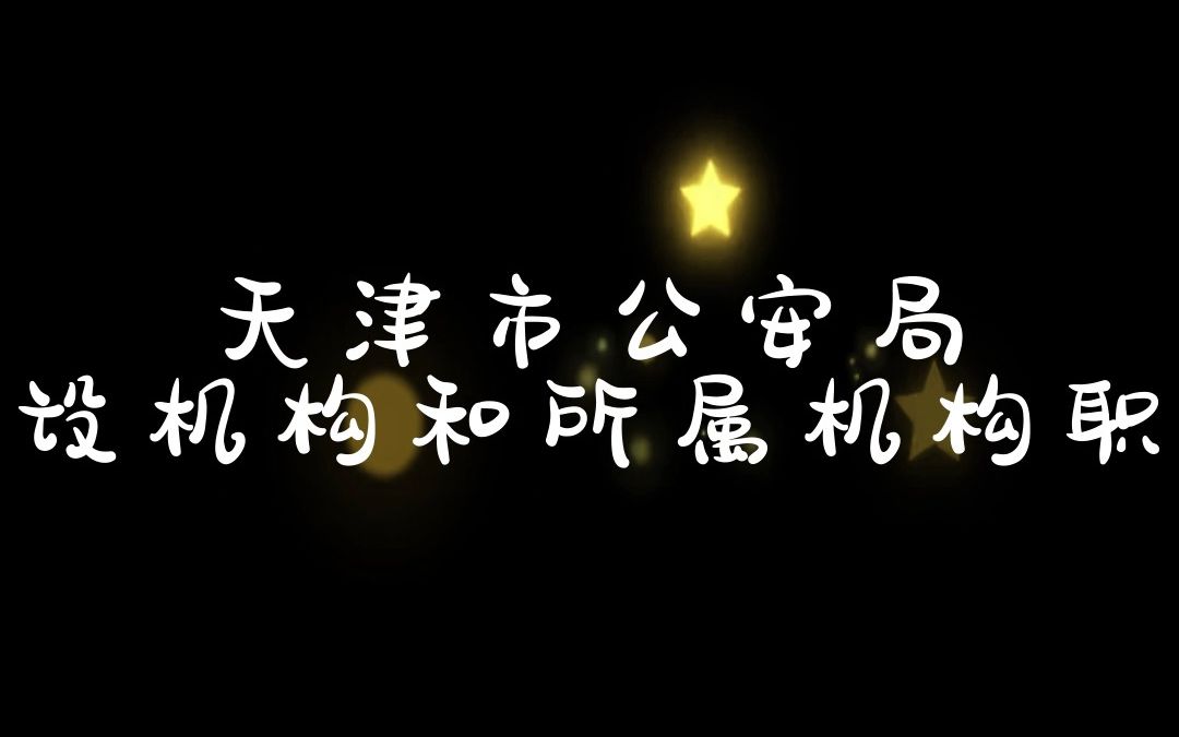 天津市公安局内设机构和所属机构职责⑥天津市公安局包含哪些单位?这些单位职责是什么?哔哩哔哩bilibili