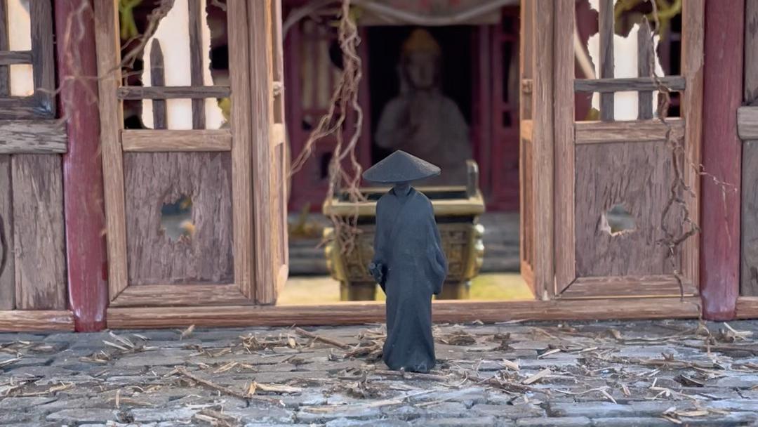 原创手工作品兰若寺场景模型