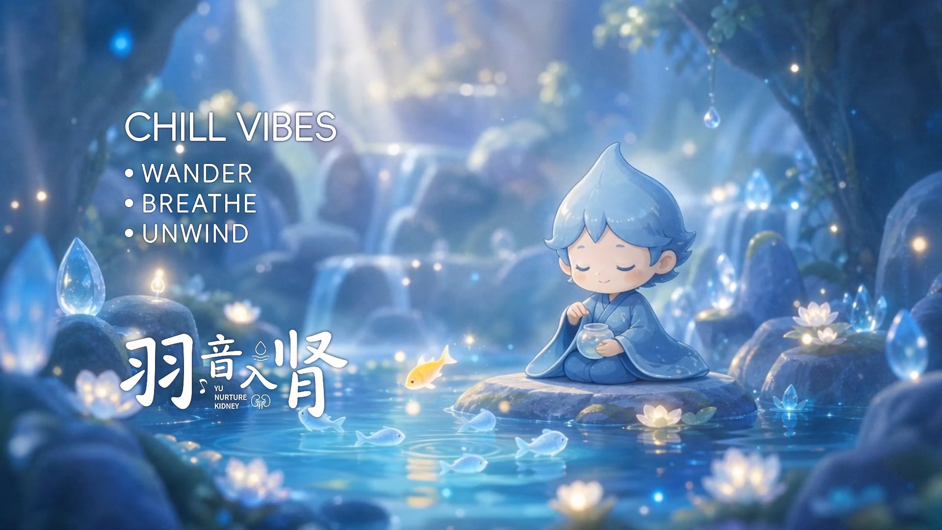 ?羽调【纯音乐+溪水声｜Playlist】放松【好在有一涧静水】舒缓背景音乐【纯音乐｜BGM】白噪音【独处｜30分钟｜倒计时】