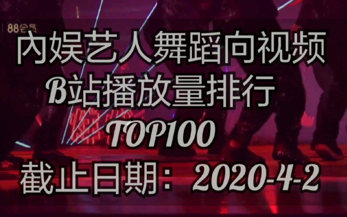 [图]【盘点】內娱艺人舞蹈向视频B站播放量排行TOP100（截止日期：2020-4-2）[画质让我剪的挺糊的，所以重新统计了一版爱豆向的]