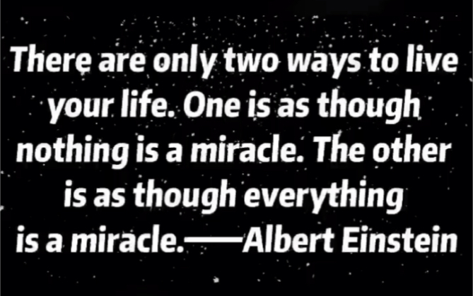 [图]There are only two ways to live your life. One is as……