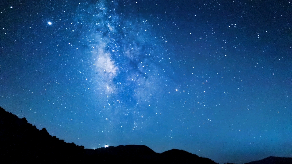 华为p40pro 延时拍摄银河星空,七夕前拍牛郎织女相会_哔哩哔哩_bili