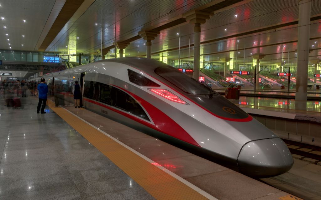 30 南京南站 g17 复兴号cr400af-2007/2008重联 进站_哔哩哔哩_bili