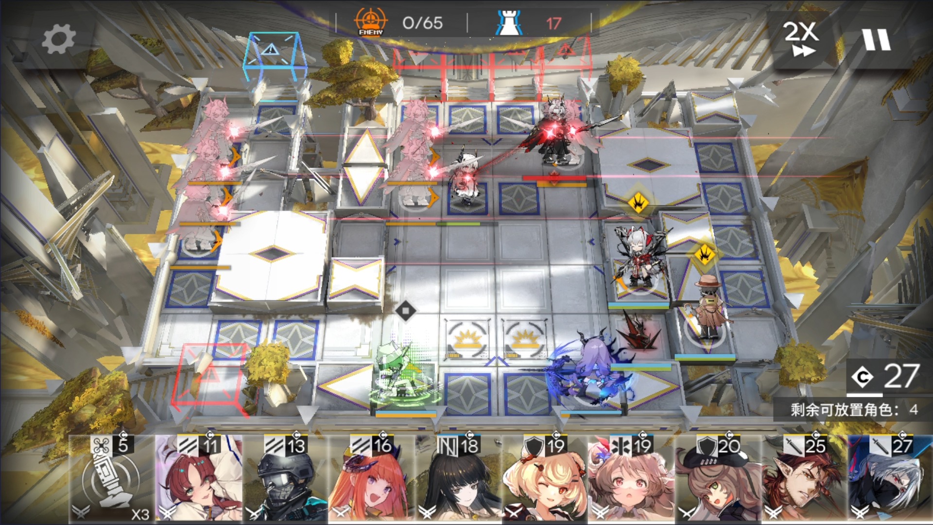 萨卡兹肉鸽n13朝谒超小杯操作 特大剑硬戳大特